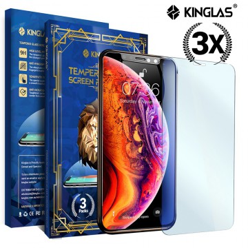 Kinglas 3 PCS 2.5D Standard Tempered Glass Screen Protector for iPhone X / XS / 11 Pro