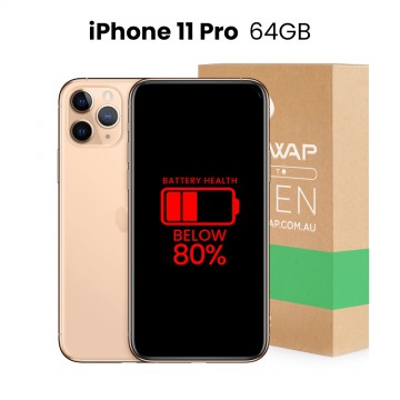 Apple Used Fully Functional iPhone 11 Pro 64GB Below 80% Battery Health - Grade B (Good)