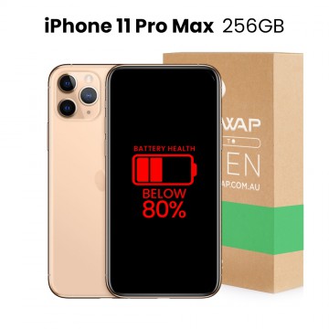 Apple Used Fully Functional iPhone 11 Pro Max 256GB Below 80% Battery Health - Grade A (As New)