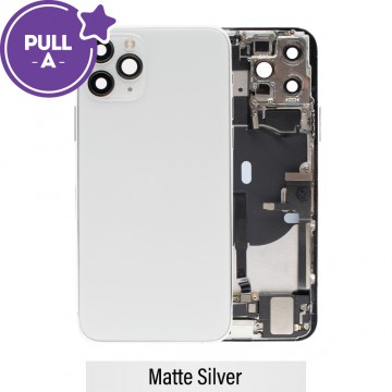 Rear Housing with Full Set Parts for iPhone 11 Pro-Matte Silver (PULL-A)