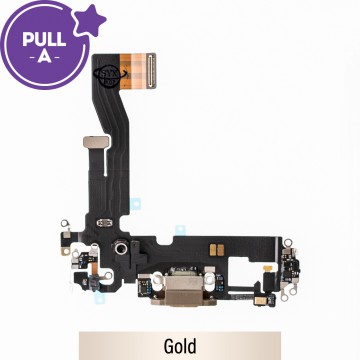 Charging Port for iPhone 12 / 12 Pro (PULL-A)-Gold