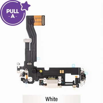 Charging Port for iPhone 12 / 12 Pro (PULL-A)-White