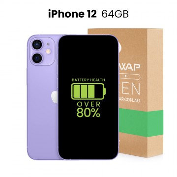 Apple Used Fully Functional iPhone 12 64GB Over 80% Battery Health - Grade B (Good)