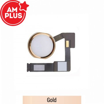 AMPLUS Home Button with Flex Cable for iPad Pro 12.9 (2017) / Pro 10.5 (2017) / Air (2019)-Gold