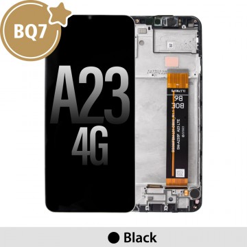 Samsung Galaxy A23 4G A235F BQ7 LCD Screen Replacement Digitizer with Frame -Black (As the same as service pack, but not from official Samsung)