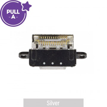 Charging Port Connector for iPad Pro 11 (2024) / Pro 13 (2024) (PULL-A)-Silver