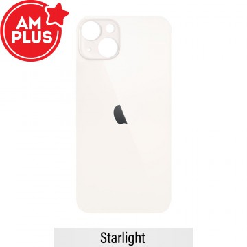 AMPLUS Rear Glass With 3M Adhesive Replacement for iPhone 13 mini (Camera Frame Aseembly by Factory)-Starlight