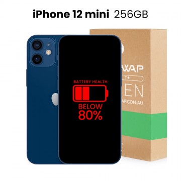 Apple Used Fully Functional iPhone 12 Mini 256GB Below 80% Battery Health - Grade B (Good)