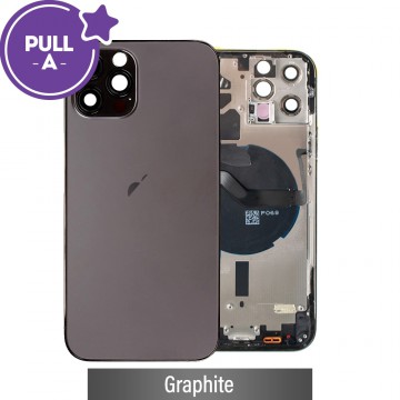 Rear Housing with Small Parts for iPhone 12 Pro (PULL-A)-Graphite