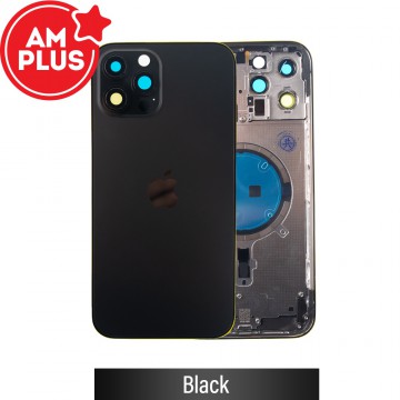 AMPLUS Rear Housing for iPhone 12 Pro Max-Black