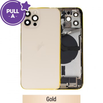 Rear Housing with Full Set Parts for iPhone 12 Pro-Gold (PULL-A)