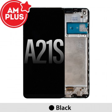 Samsung Galaxy A21s A217F AMPLUS LCD Screen Replacement Digitizer with Frame-Black
