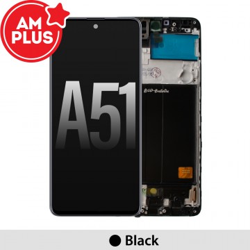 Samsung Galaxy A51 A515F AMPLUS LCD Screen Replacement Digitizer with Frame-Black