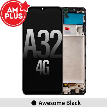 Samsung Galaxy A32 4G A325F AMPLUS OLED Screen Replacement Digitizer with Frame-Black