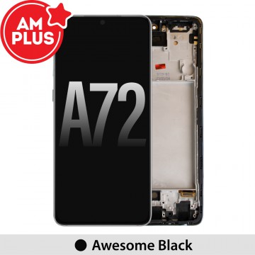 Samsung Galaxy A72 A725 AMPLUS OLED Screen Replacement Digitizer with Frame-Awesome Black