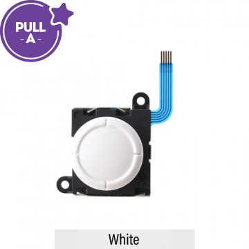 3D Analog Stick Thumbstick For Nintendo Switch / Switch OLED / Switch Lite Joy-Con Controller (PULL-A)-White
