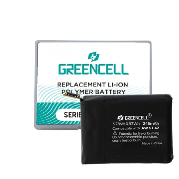 Greencell Apple Watch 1 (42mm) Replacement Battery with Adhesive Strips 246mAh
