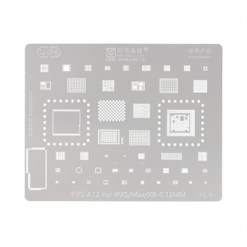 AMAOE BGA Reballing Stencil With CPU Position for iPhone XS / XS Max / XR- A12