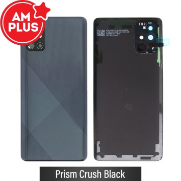 AMPLUS Rear Cover Glass For Samsung Galaxy A71 A715 (Improved Quality)-Black