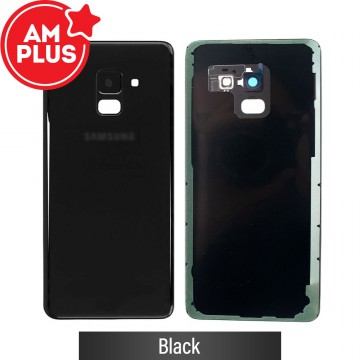 AMPLUS Rear Cover Glass For Samsung Galaxy A8 (2018) A530 (Improved Quality)-Black