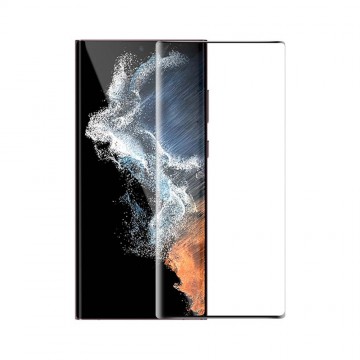 Full Coverage Tempered Glass Screen Protector for Samsung Galaxy S23 Ultra (Edge-Adhesive film)