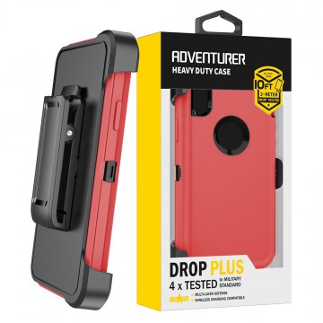 Shockproof Robot Armor Hard Plastic Case with Belt Clip for iPhone X / XS