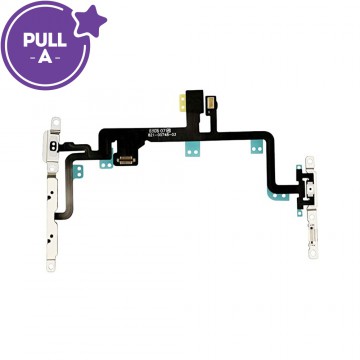 Power Flex Cable Volume Buttons Mute Switch With Brackets and Flash for iPhone 7 Plus (PULL-A)
