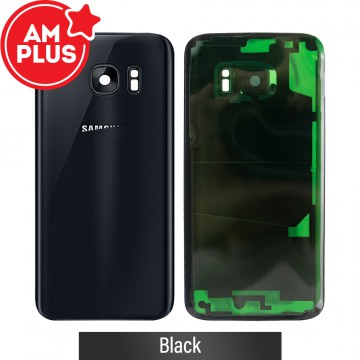 AMPLUS Rear Cover Glass For Samsung Galaxy S7 G930F (Improved Quality)-Black