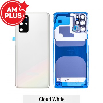 AMPLUS Rear Cover Glass For Samsung Galaxy S20 Plus G985F-Cloud White