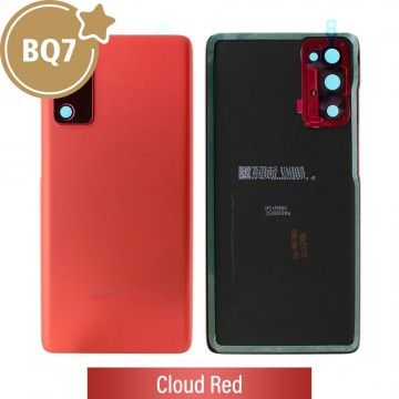 BQ7 Rear Cover Glass For Samsung Galaxy S20 FE / 5G (G780 / G781)-Cloud Red