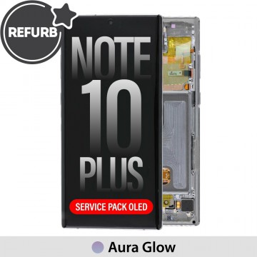 Samsung Galaxy Note 10 Plus OLED Screen Replacement Digitizer with Frame (Refurbished)-Aura Glow