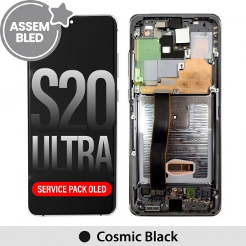  ASSEMBLED OLED Screen Replacement for Samsung Galaxy S20 Ultra G988B-Cosmic Black