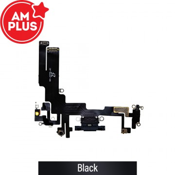 AMPLUS Charging Port for iPhone 14-Black