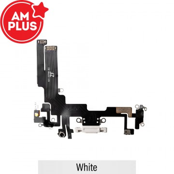 AMPLUS Charging Port for iPhone 14-White