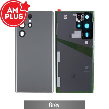 AMPLUS Rear Cover Glass For Samsung Galaxy S22 Ultra S908B-Grey