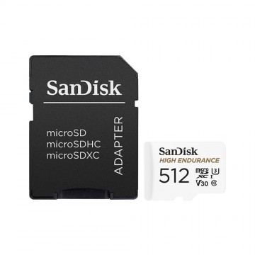 SanDisk High Endurance TF 512GB With Adapter (SDSQQNR-512G)