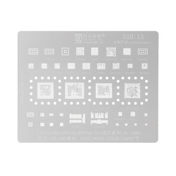 AMAOE BGA Reballing Stencil With CPU Position SAM13 for Samsung Galaxy A60-A90 Series etc