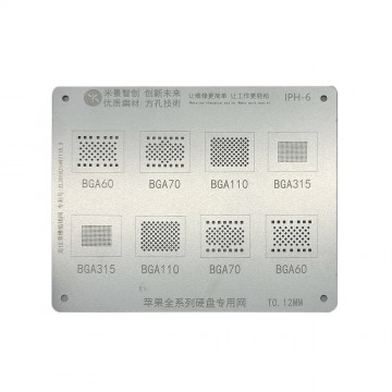 MiJing Universal Hard Disk BGA Reballing Stencil for iPhone / iPad All Series