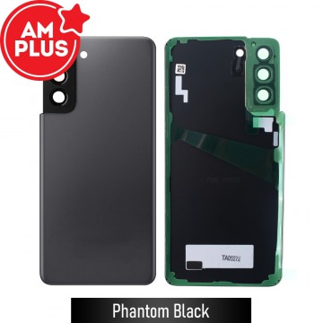 AMPLUS Rear Cover Glass For Samsung Galaxy S21 Plus G996 (Improved Quality)-Phantom Black