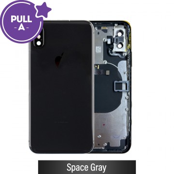 Rear Housing with Small Parts for iPhone X (PULL-A)-Space Gray