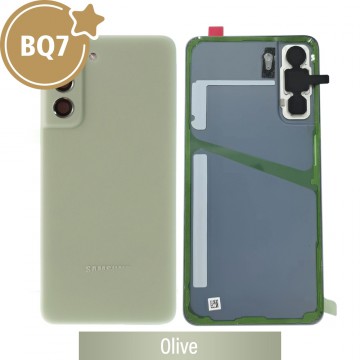 BQ7 Rear Cover Glass For Samsung Galaxy S21 FE 5G G990B-Olive