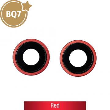 BQ7 Rear Camera Lens With Bracket for iPhone 14 / 14 Plus-Red