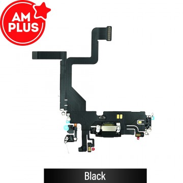 AMPLUS Charging Port for iPhone 14 Pro-Black
