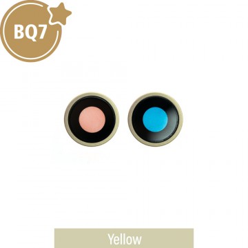BQ7 Rear Camera Lens With Bracket for iPhone 15 / 15 Plus-Yellow