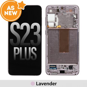 AS NEW-Samsung Galaxy S23 Plus S916B OLED Screen Replacement-Lavender (SERVICE PACK SCREEN AND SERVICE PACK FRAME ASSEMBLED)