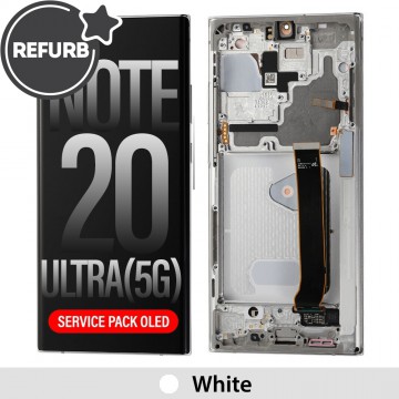 Samsung Galaxy Note 20 Ultra / 5G (N985/986) REFURB OLED Screen Replacement-White