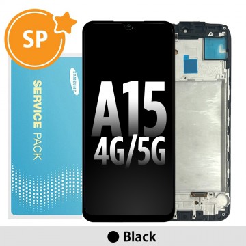 Samsung Galaxy A15 A155F / A156B (2023) LCD Replacement with Frame GH82-33637A/33638A (Service Pack)-Black