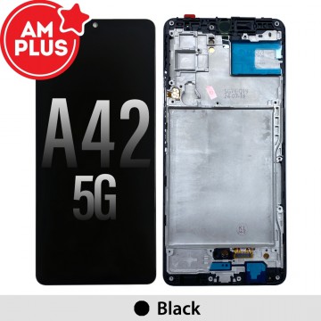 Samsung Galaxy A42 5G A426B AMPLUS OLED Screen Replacement Digitizer with Frame -Black