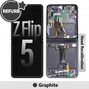 REFURB OLED Screen Replacement for Samsung Galaxy Z Flip5 5G F731B -Graphite