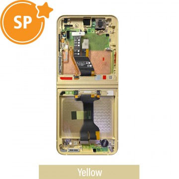 Chassis Mid Frame Cover Replacement Assembly For Samsung Galaxy Z Flip6 5G (F741B) GH82-35016B (Service Pack)-Yellow